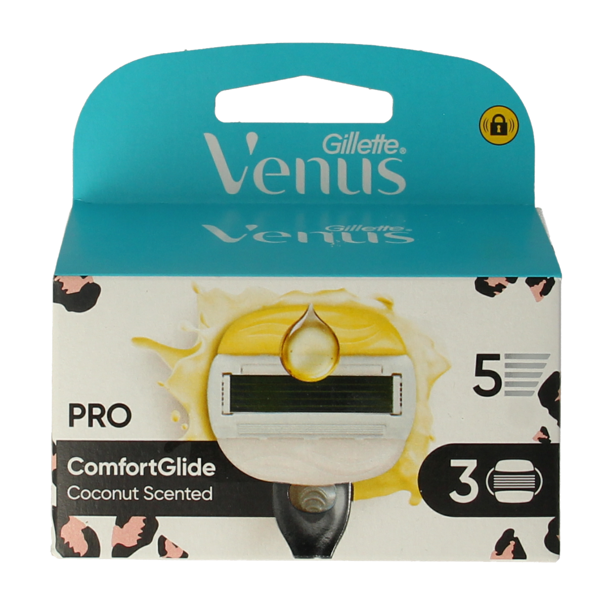 Gillette Venus comfortglide coconut leopard blades 3.00 Stuks