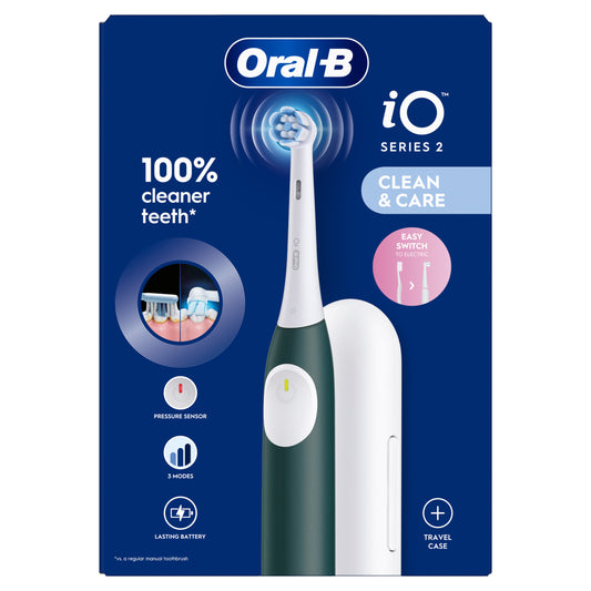 Oral B Elektr tandenborstel iO2 forest green + reisetui 1 Stuks