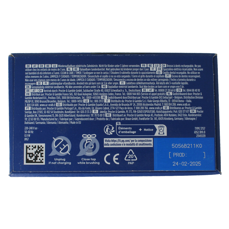 Oral B Elektrische tandenborstel IO2 Black 1 Stuks