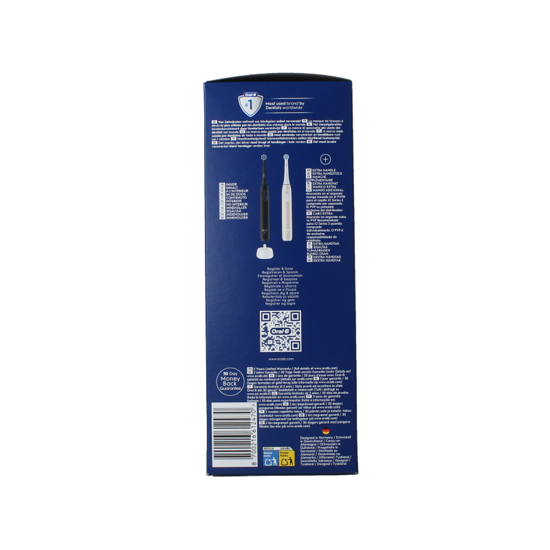 Oral B Elektrische tandenborstels IO2 duo black/pink 2 Stuks