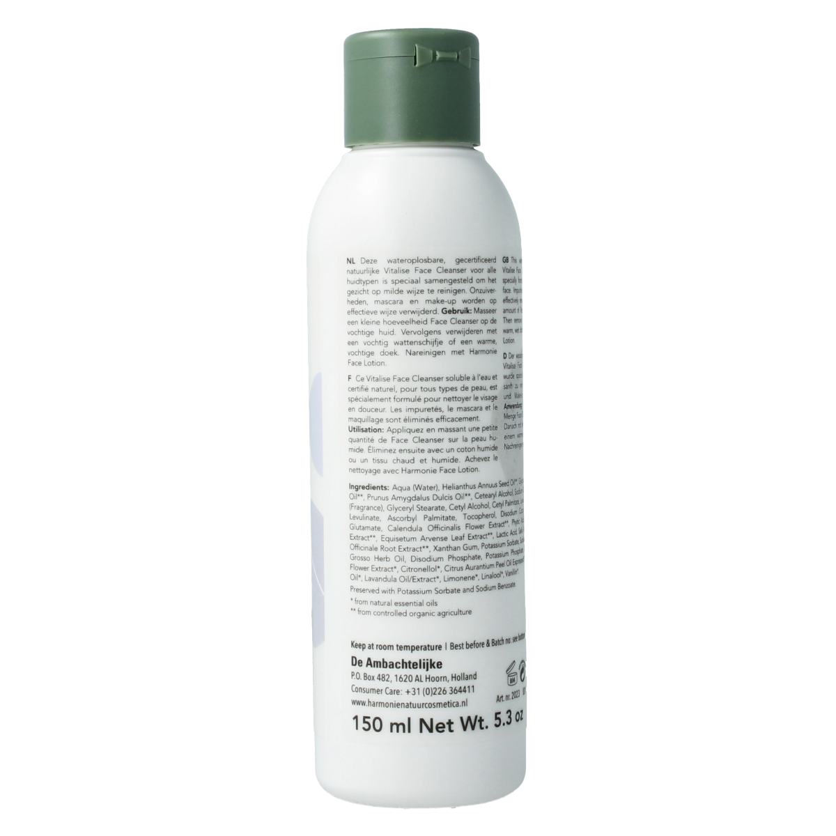 Harmonie Reinigingsmelk elk huidtype 150.00 Milliliter
