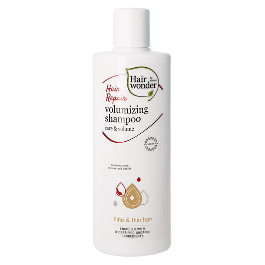 Hairwonder Hair Repair Shampoo volumizing 200ml bottle, with rich lather and nourishing formula for healthy, full hair.