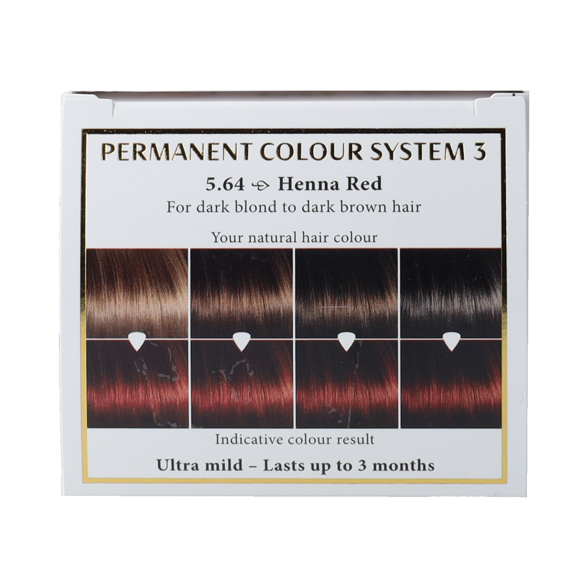 Henna Plus Long Lasting Colour 5.64 Henna Red hair dye in 100ml bottle, vibrant natural hair coloring product