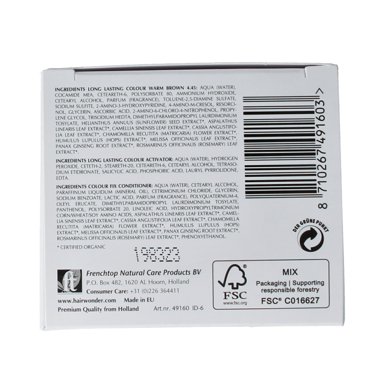 Henna Plus Long lasting colour 4.45 warm brown 100 Milliliter