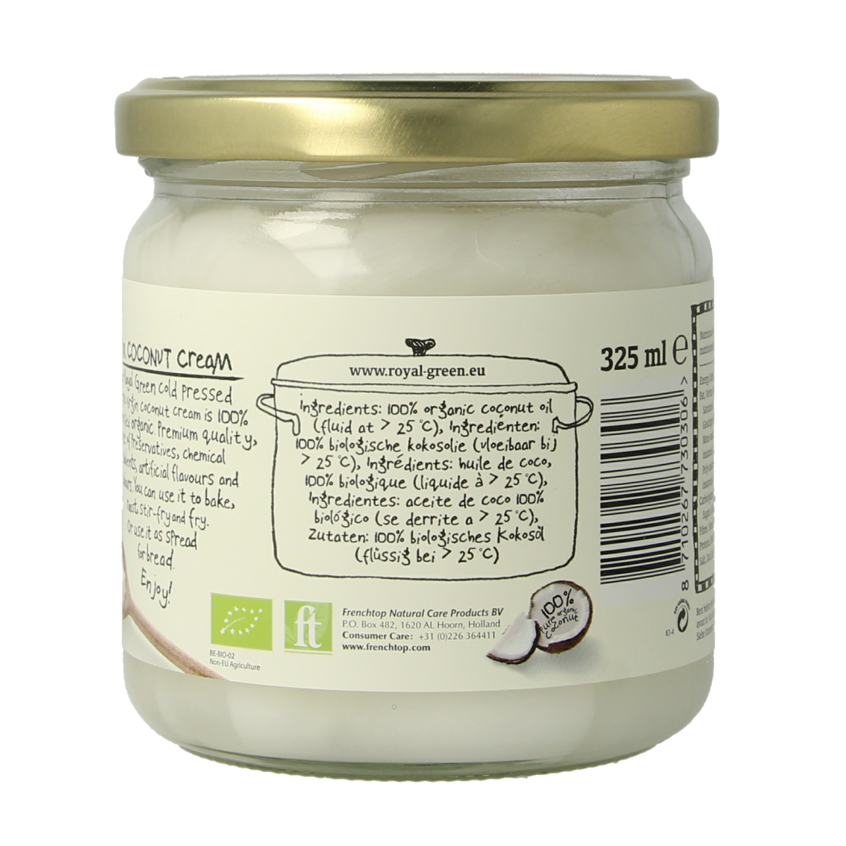 Royal Green Kokos cooking cream extra virgin bio 325.00 Milliliter