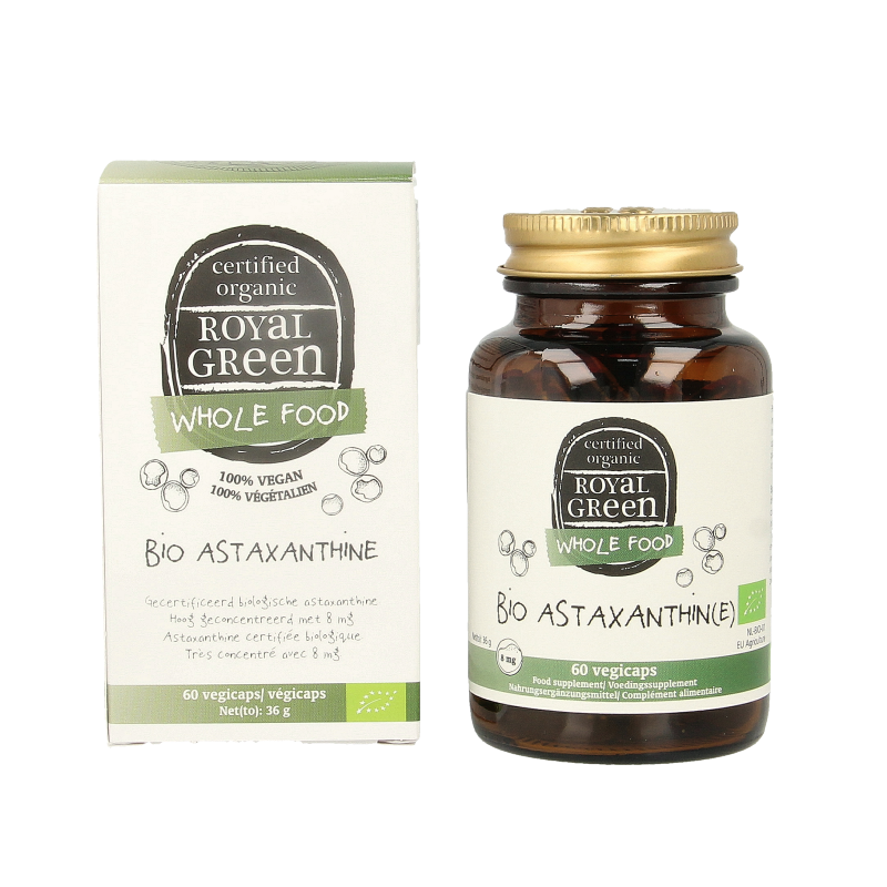 Royal Green Astaxanthine bio 60 Vegetarische capsules