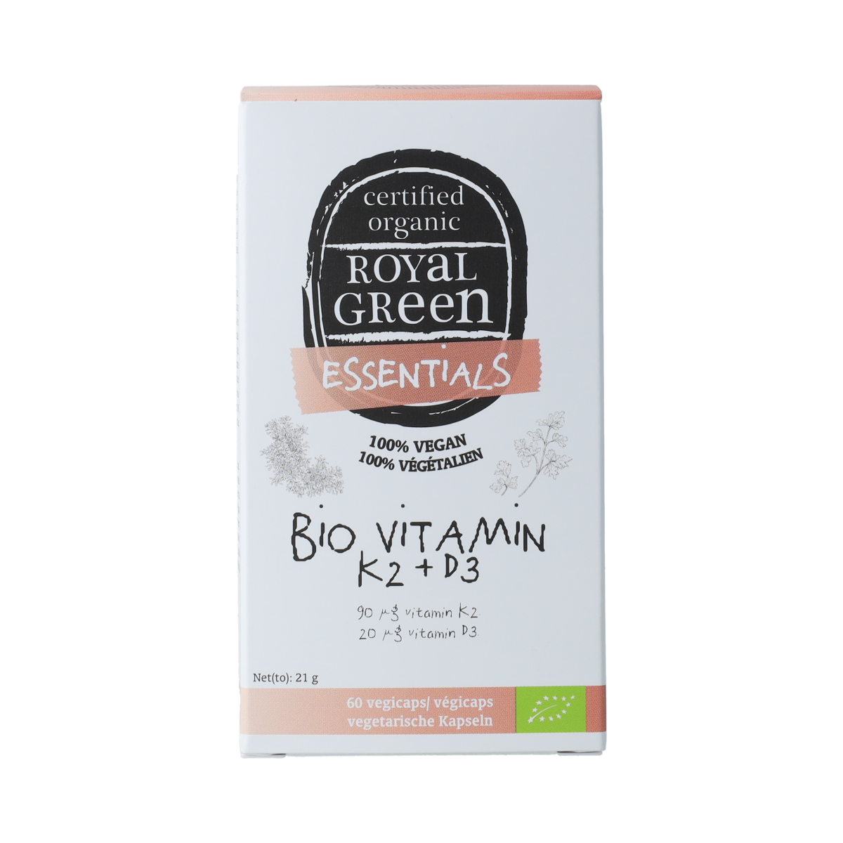 Royal Green Bio Vitamin K2 + D3 60.00 Capsules