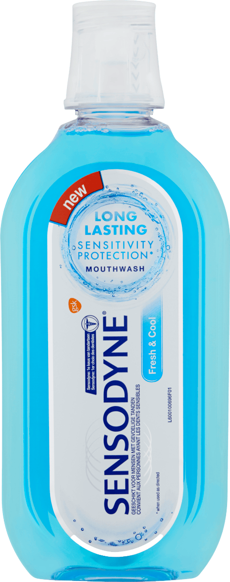 Sensodyne Mondspoelmiddelen 500.00 Milliliter Sensodyne Mondwater cool mint 500.00 Milliliter