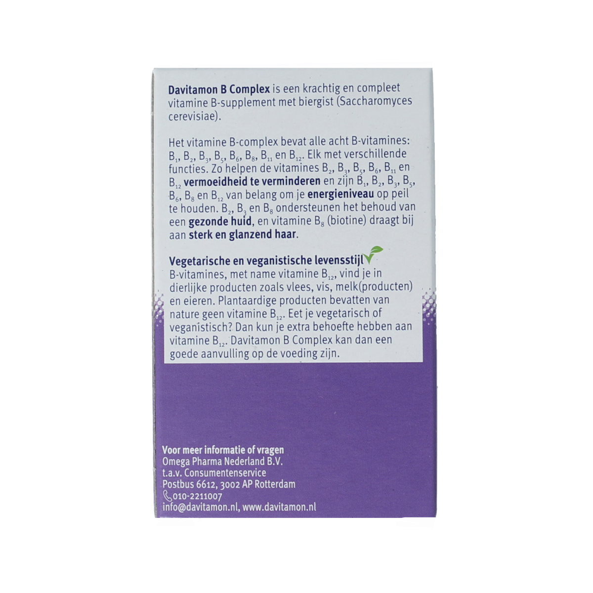 Davitamon Vitamine B complex forte 100.00 Dragees