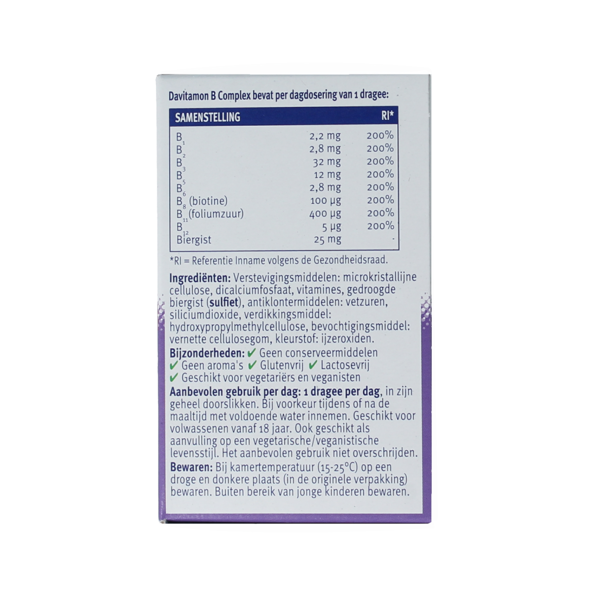 Davitamon Vitamine B complex forte 100.00 Dragees
