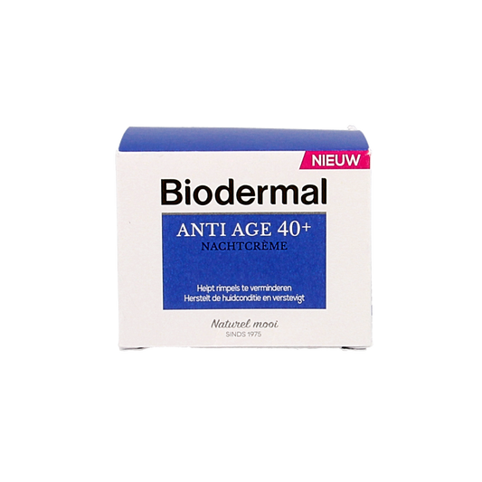 Biodermal Nachtcreme anti-age 40+ 50.00 Milliliter