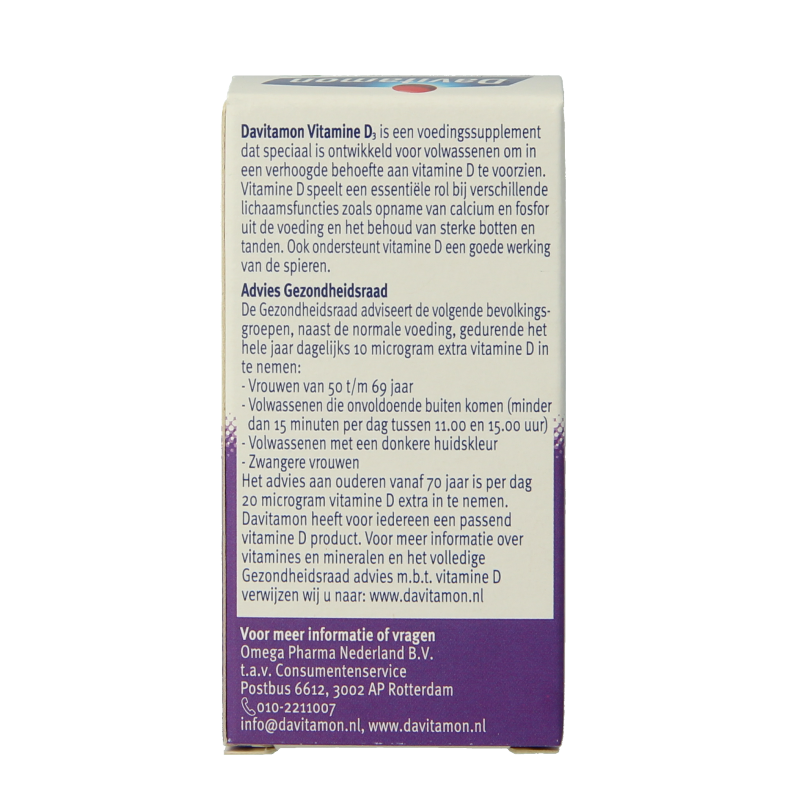 Davitamon Vitamine D volwassenen smelttablet 150 Tabletten