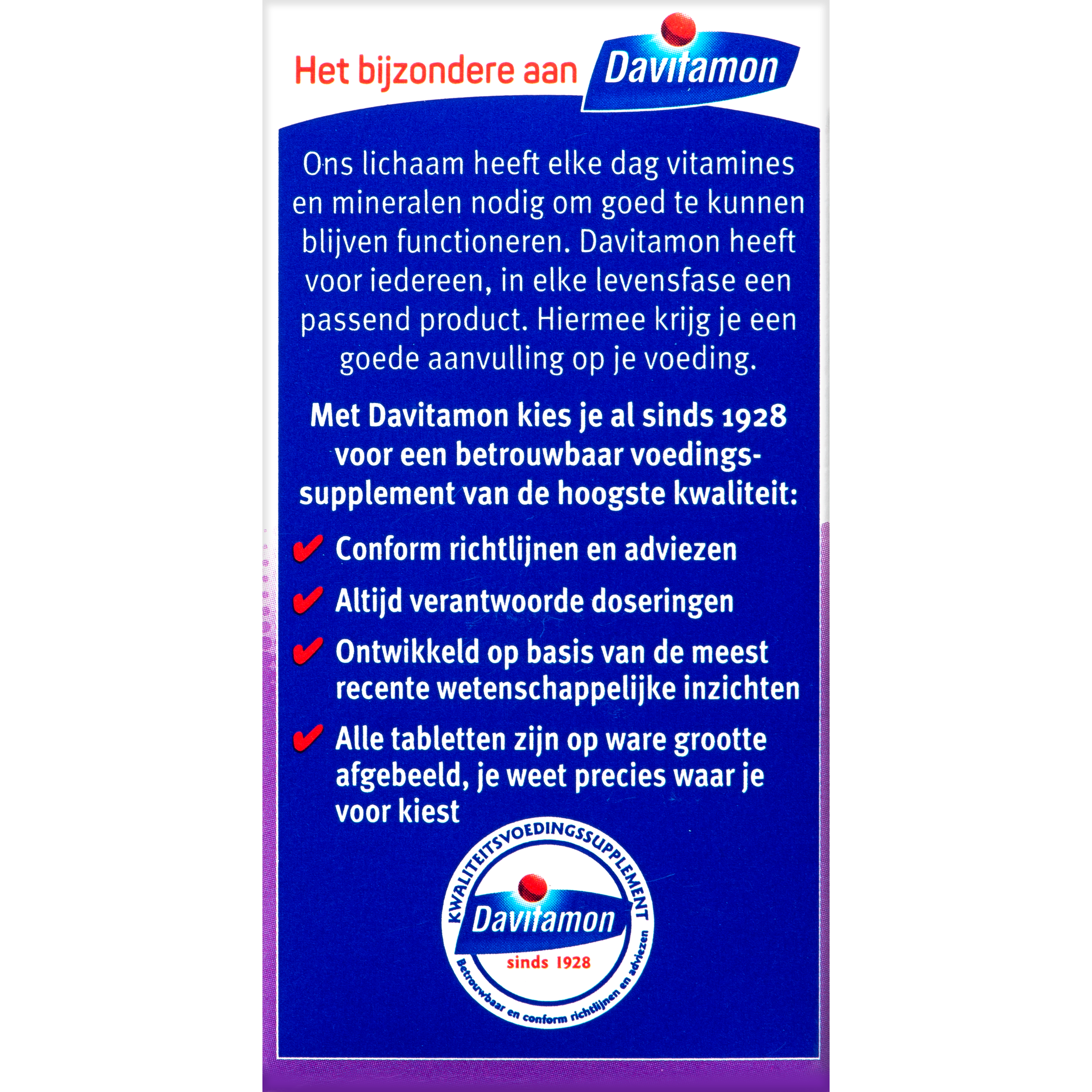 Davitamon Vitamine D 50+ smelttablet 130 Tabletten