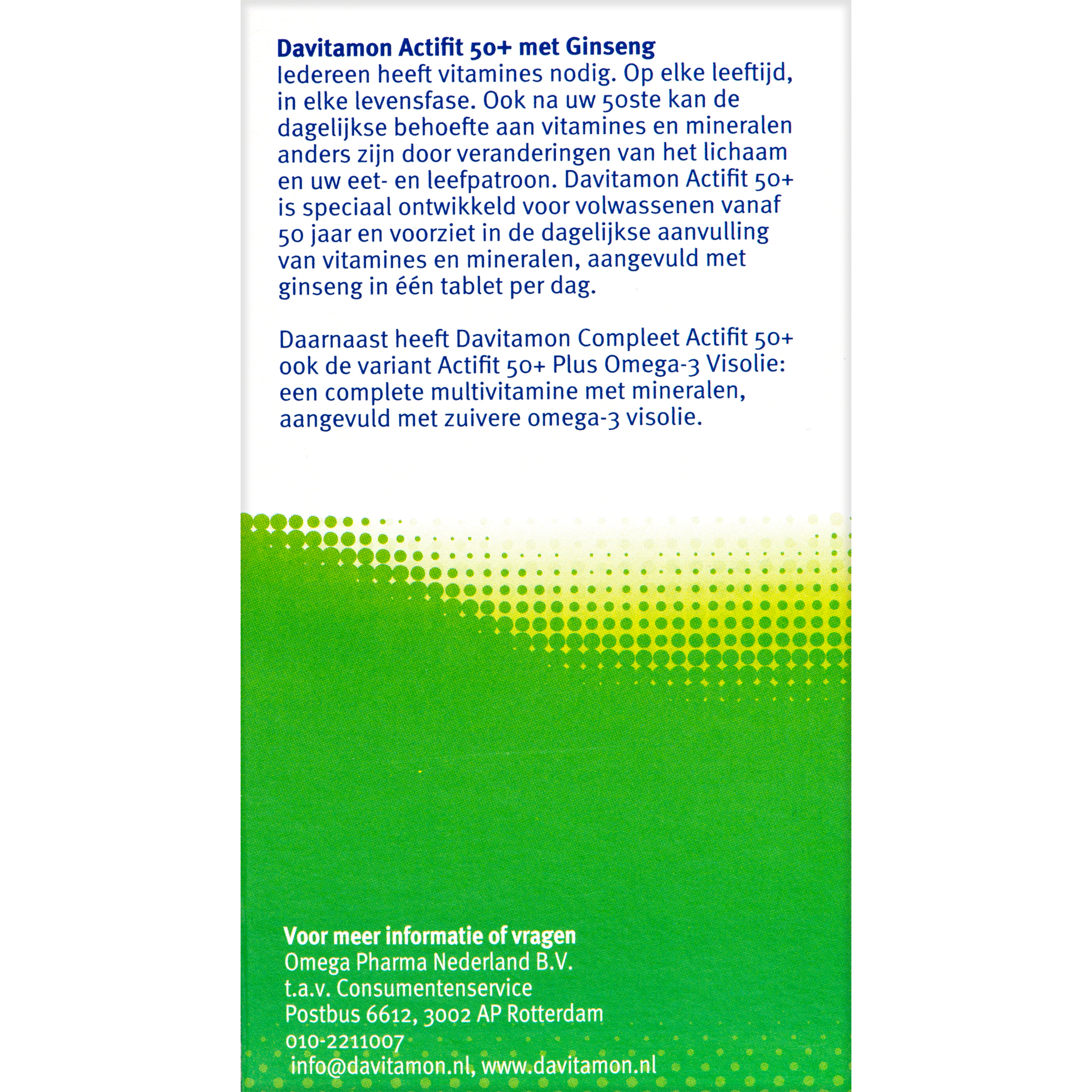 Davitamon Actifit 50+ 90.00 Tabletten