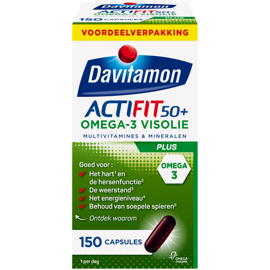 Davitamon Actifit 50+ omega 3 150.00 Capsules