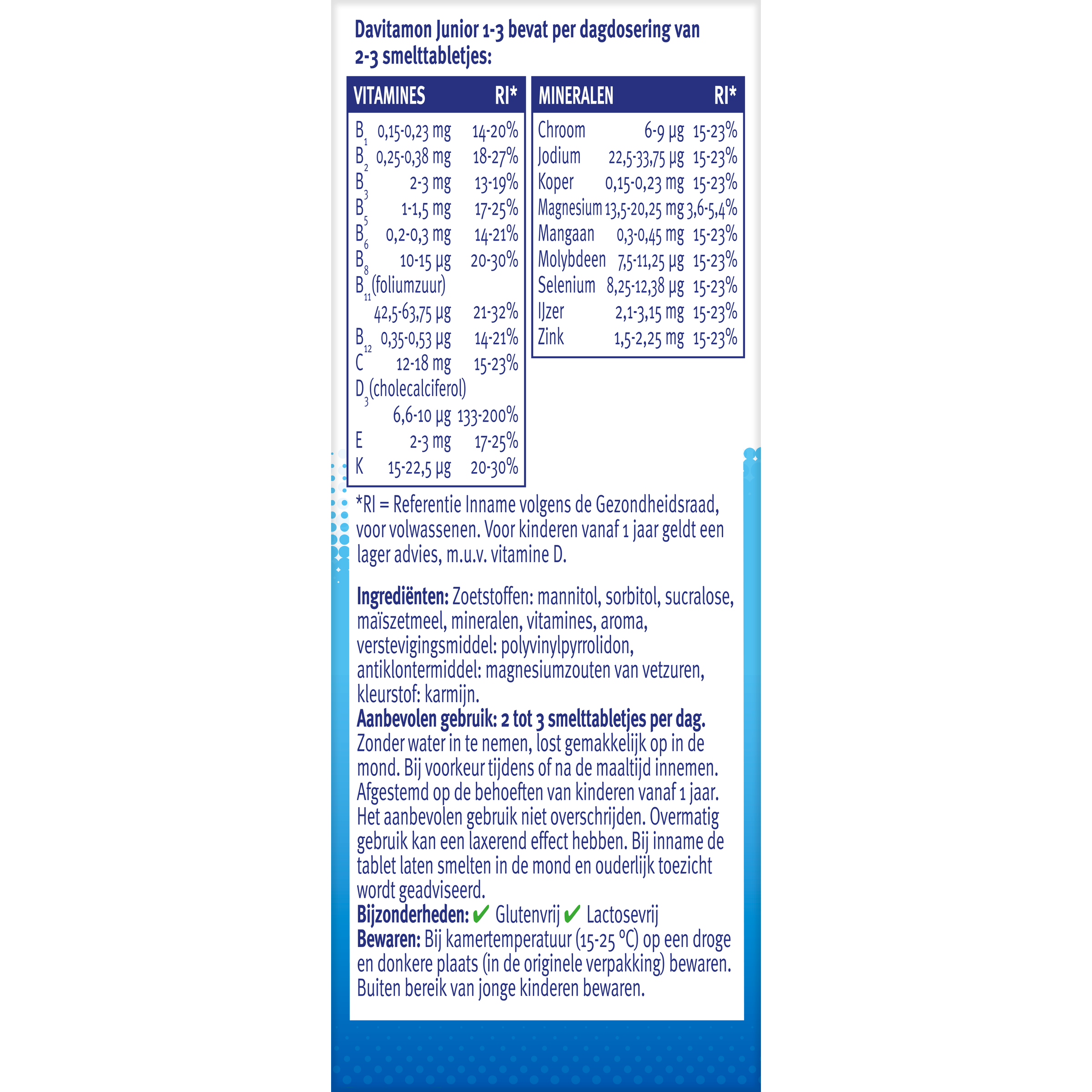 Davitamon Junior 1-3 smelttablet aardbei  150.00 Tabletten