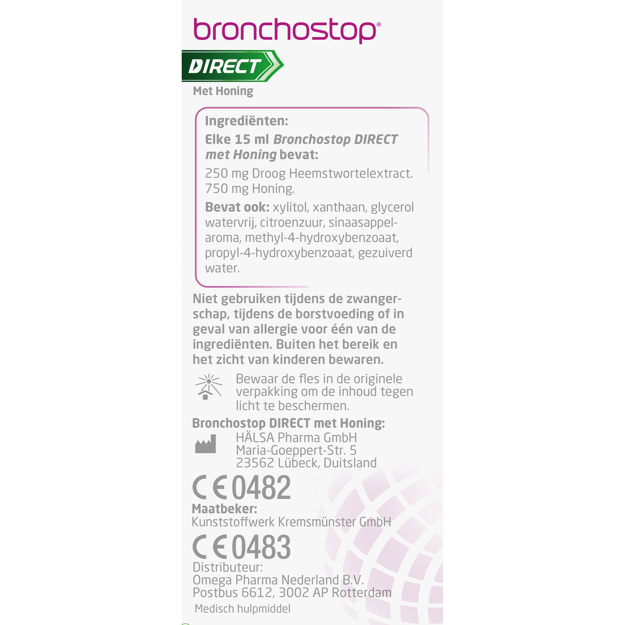 Bronchostop Hoestdrank direct met honing 120.00 Milliliter