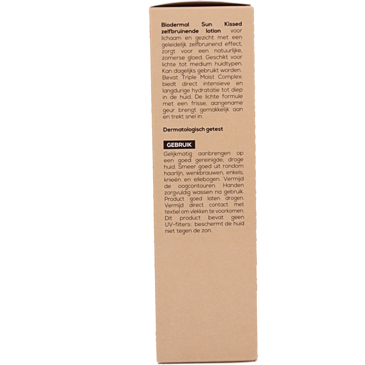Biodermal Zelfbruinende lotion Sun Kiss, tanning lotion in 200ml bottle with a smooth, golden-brown finish.