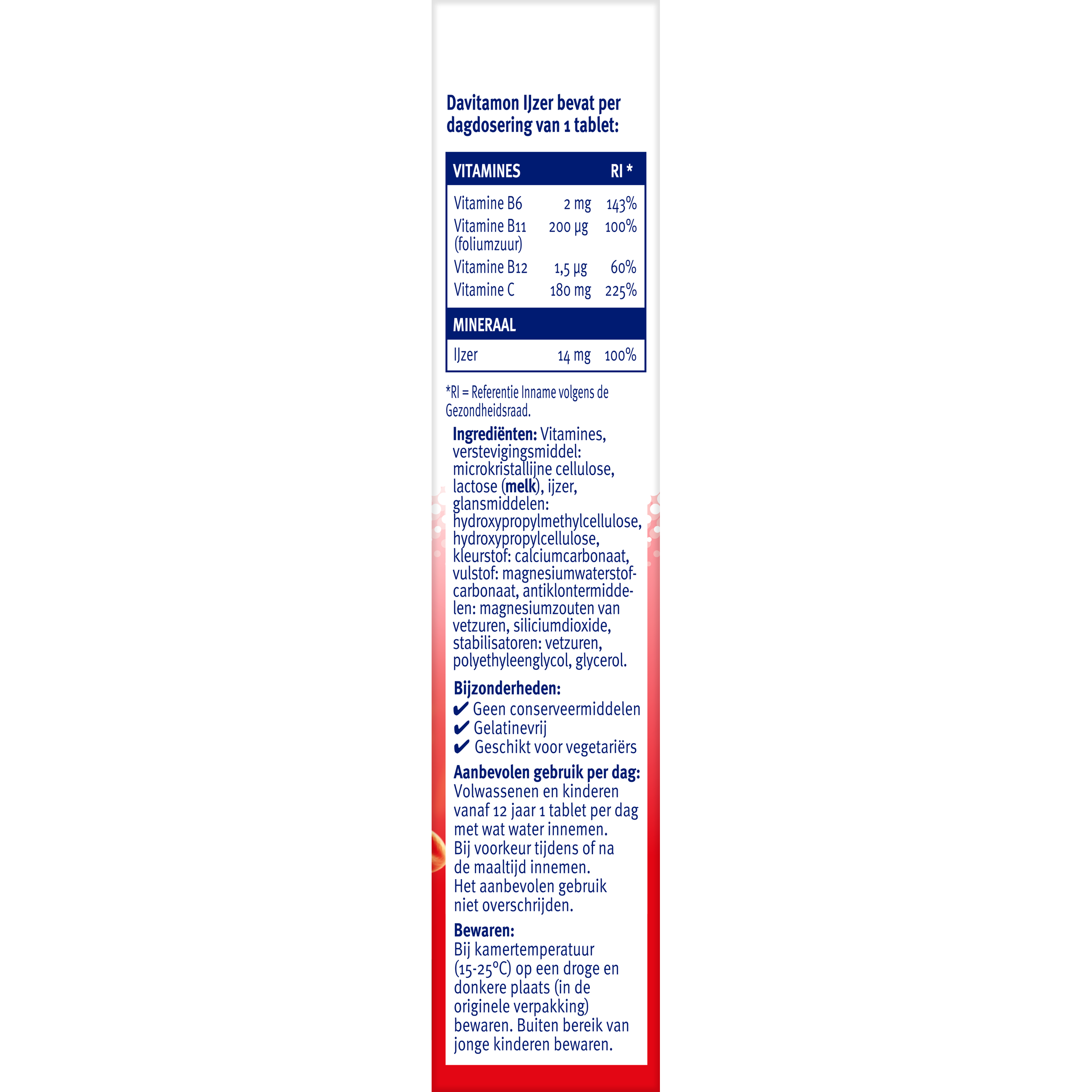 Davitamon IJzer met B12 33.00 Tabletten