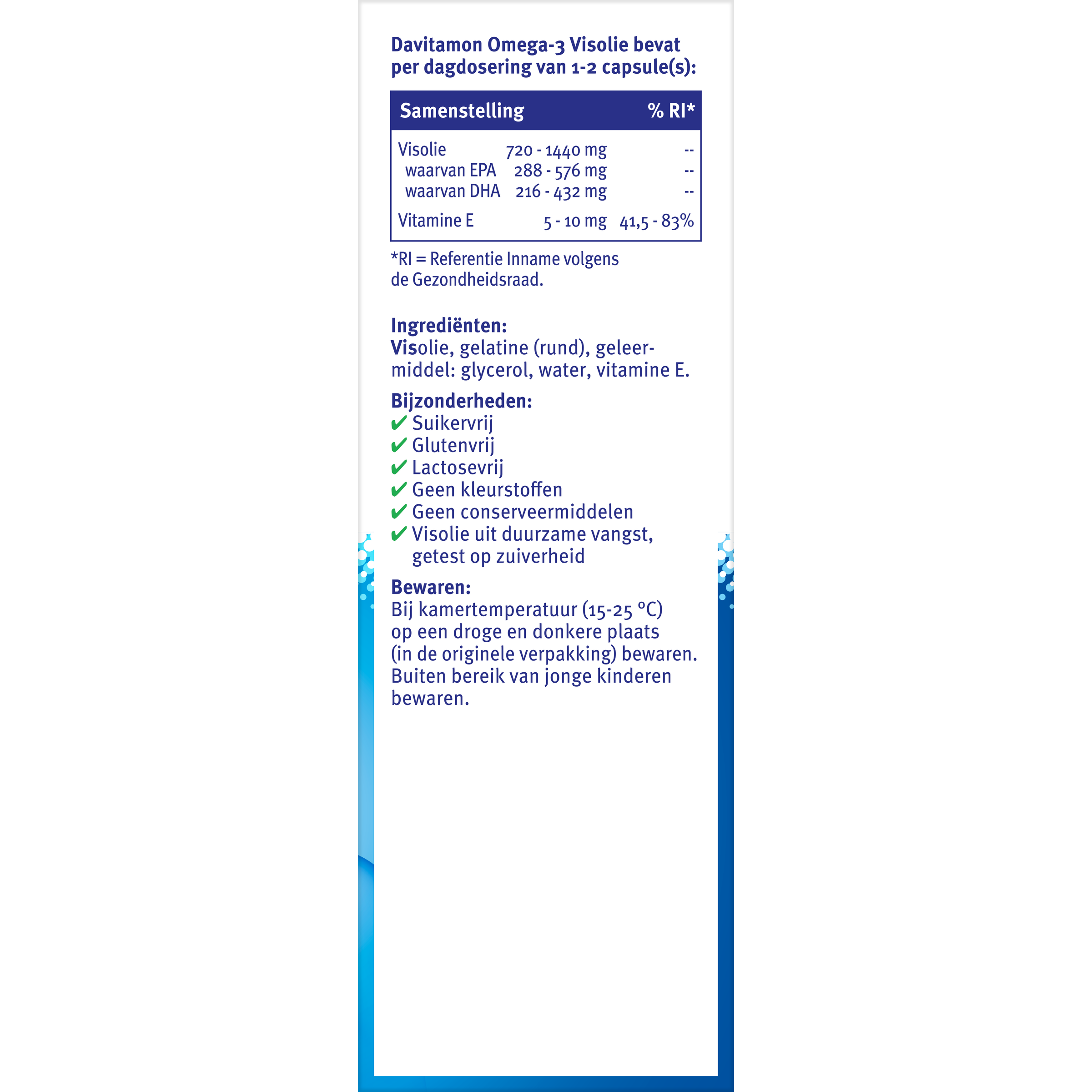 Davitamon Omega 3 visolie  60.00 Capsules