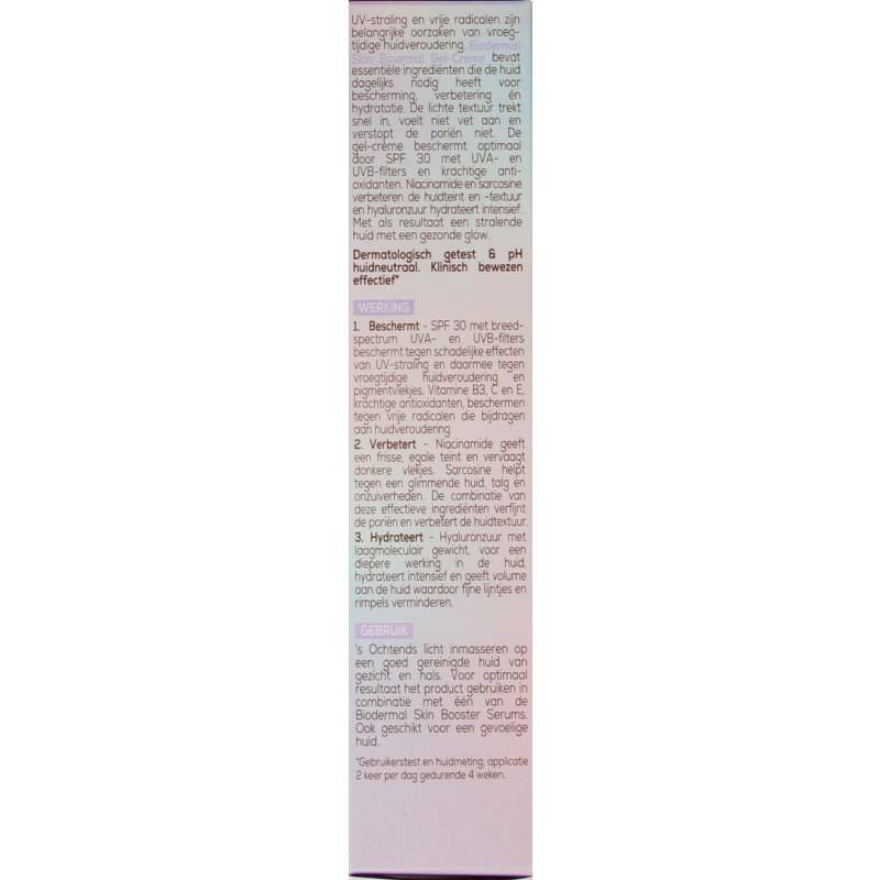 Biodermal Skin essential gelcreme SPF30 50 Milliliter