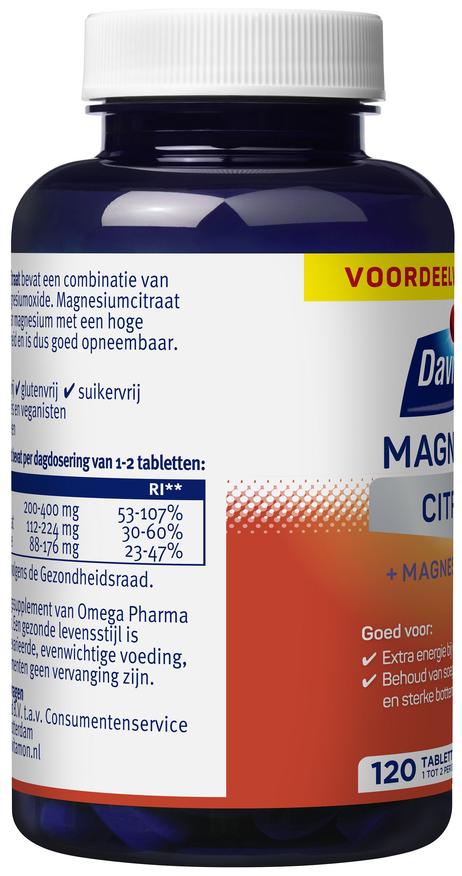 Davitamon Magnesium citraat 120 Tabletten