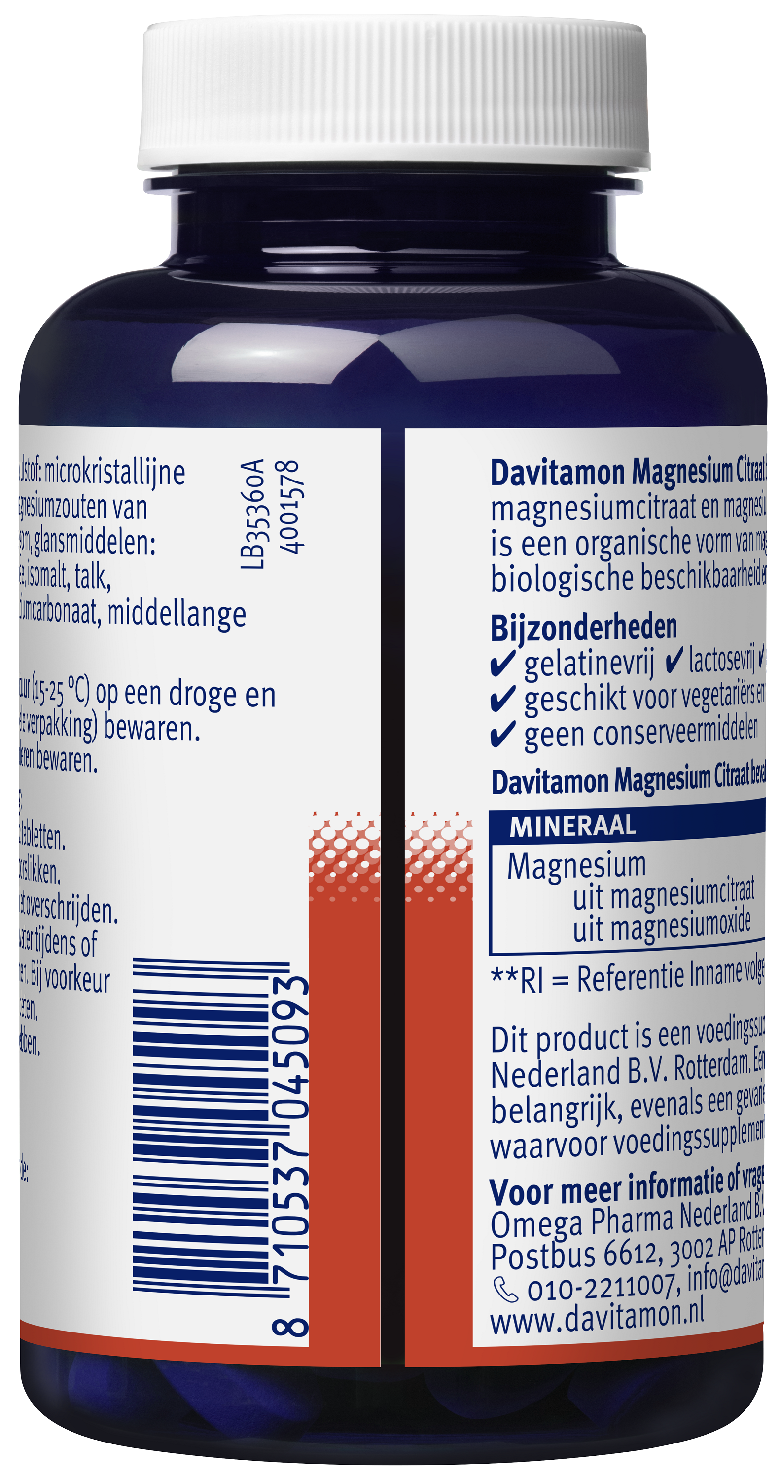 Davitamon Magnesium citraat 120 Tabletten