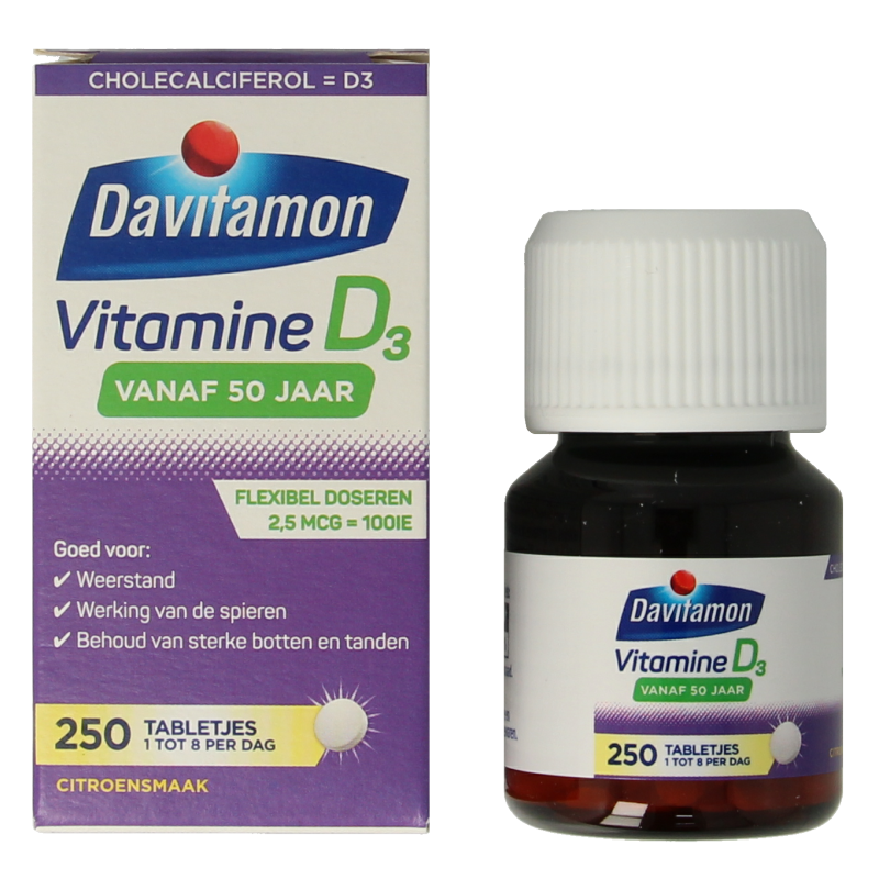 Davitamon Vitamine D 50+ 250 Tabletten