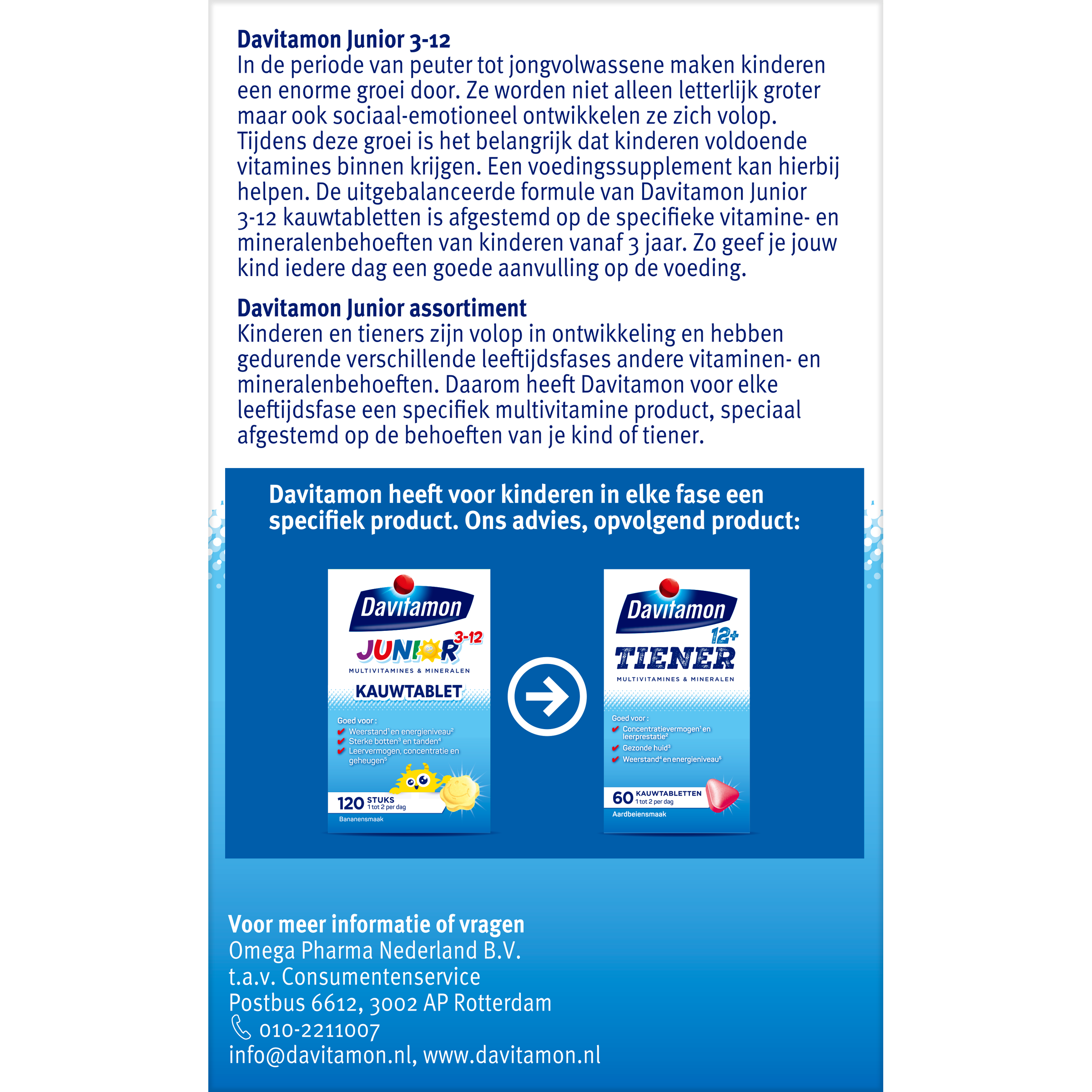 Davitamon Junior 3-12 banaan 120.00 Kauwtabletten