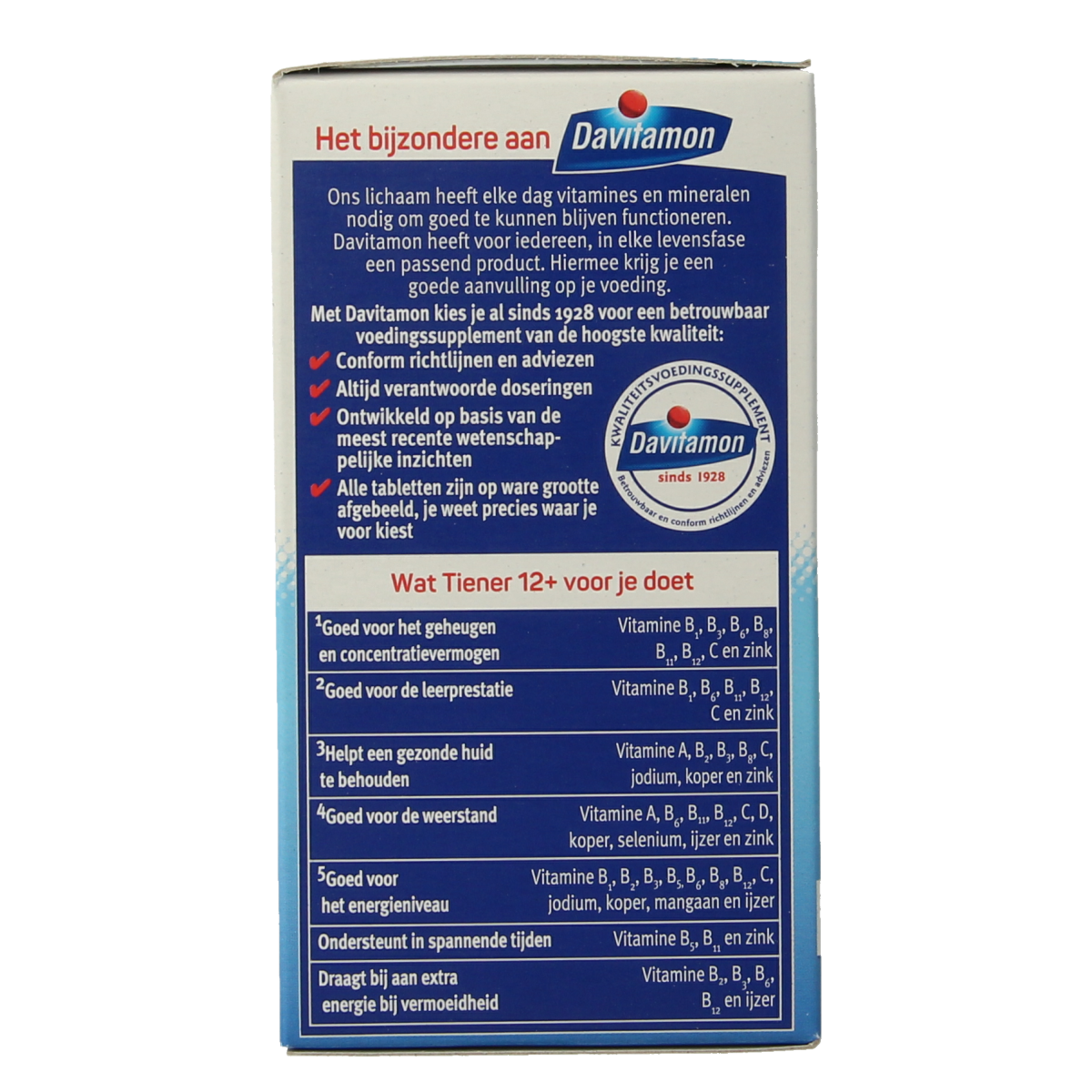 Davitamon Tiener boost 12+ aardbei 60.00 Tabletten