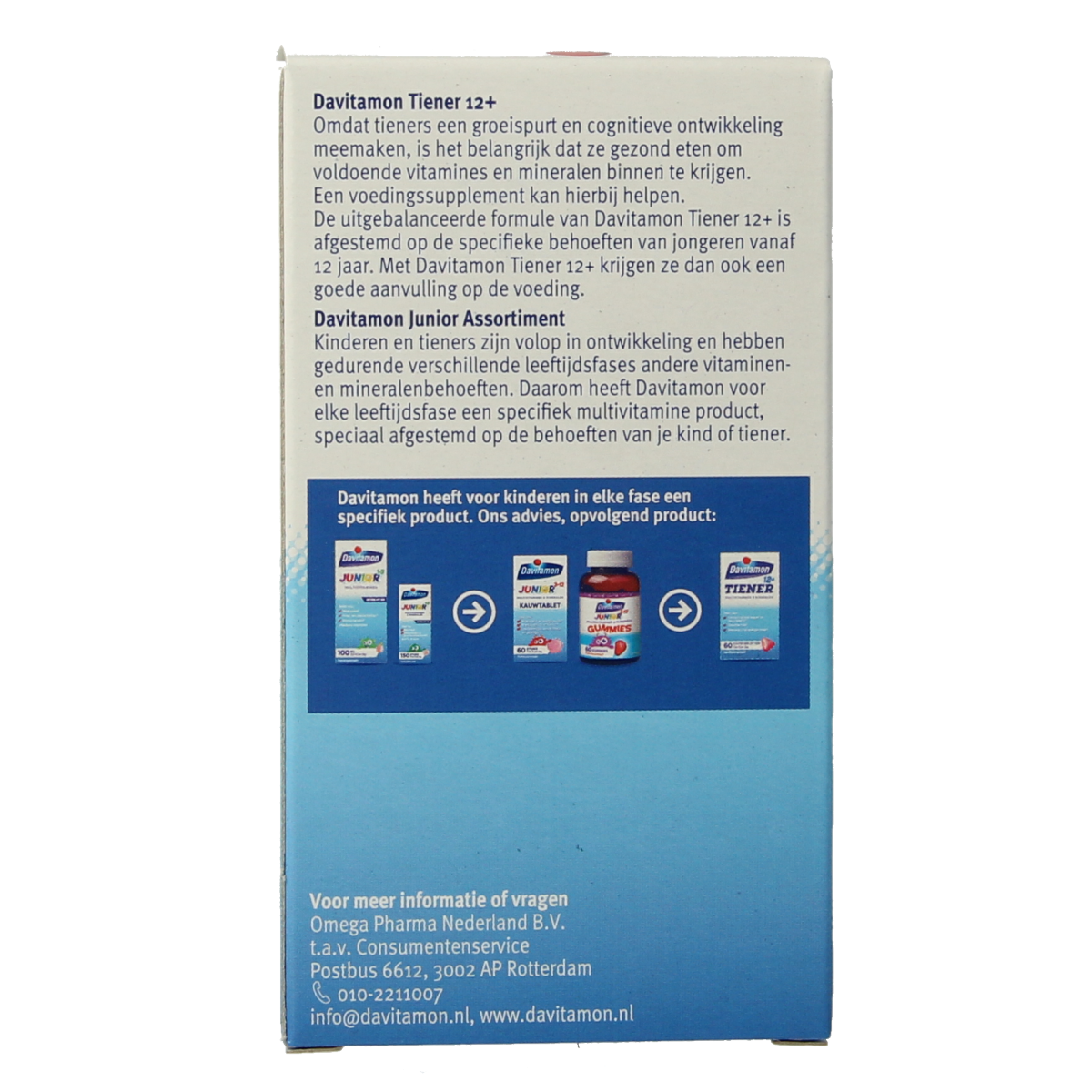 Davitamon Tiener boost 12+ aardbei 60.00 Tabletten