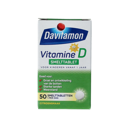 Davitamon Vitamine D kind smelttablet 50 Tabletten