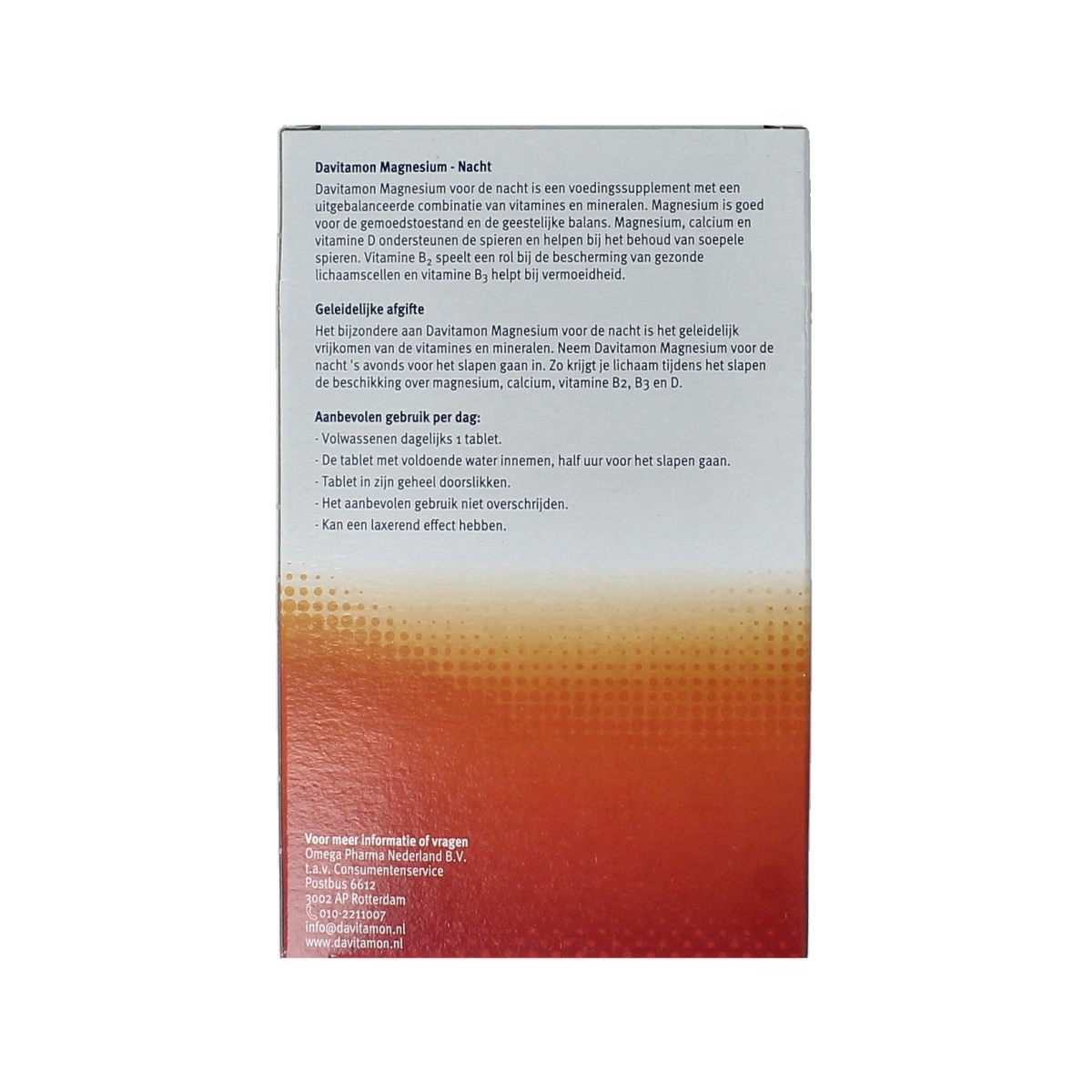 Davitamon Magnesium speciaal voor de nacht 30.00 Tabletten