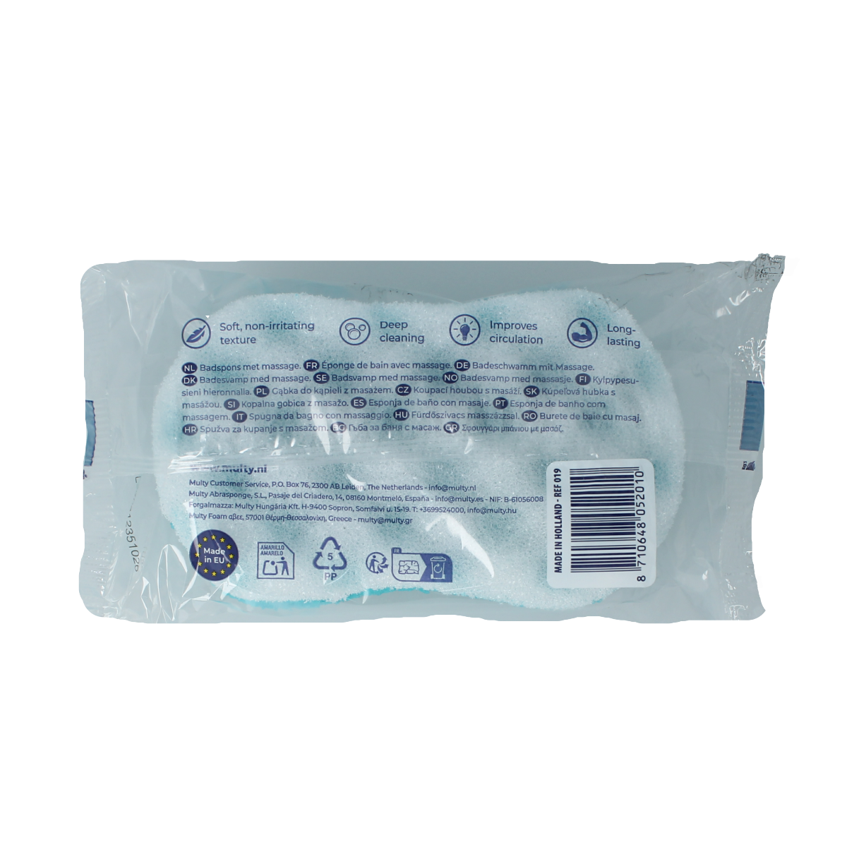Multy Multi badspons massage assorti 1.00 Stuks