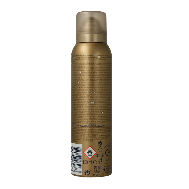 Dove Dermaspa body mousse tanning medium to dark 150 Milliliter