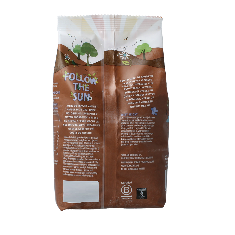 Zonnatura Lijnzaad gebroken bio 400 Gram