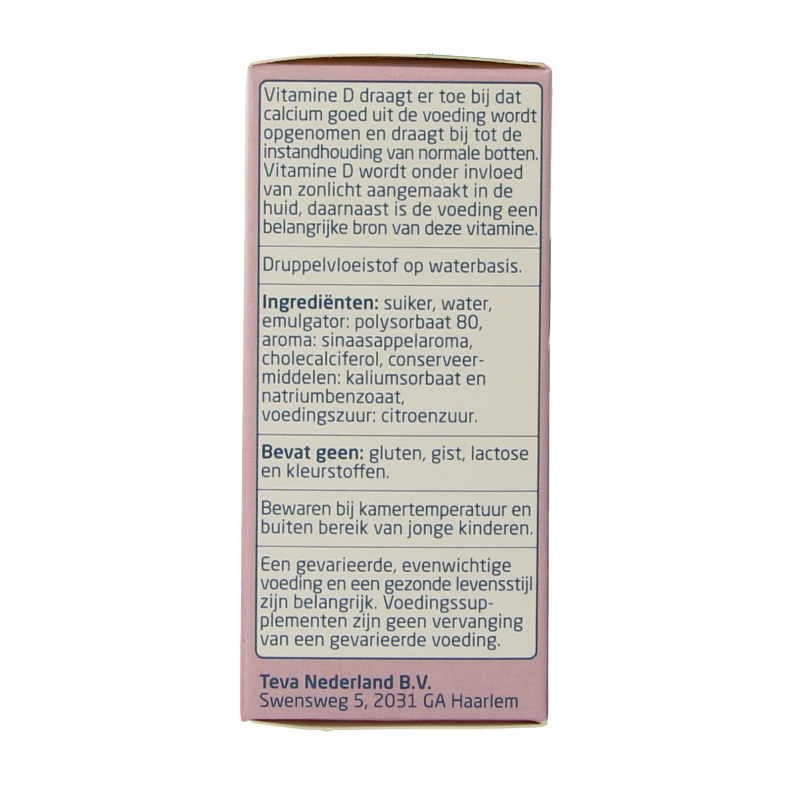 Teva Vitamine D AQ druppels 10 mcg 25 Milliliter