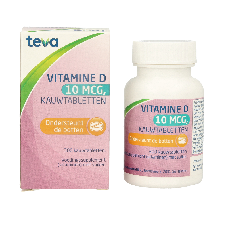 Teva Vitamine D 10 mcg 400IE 300 Tabletten
