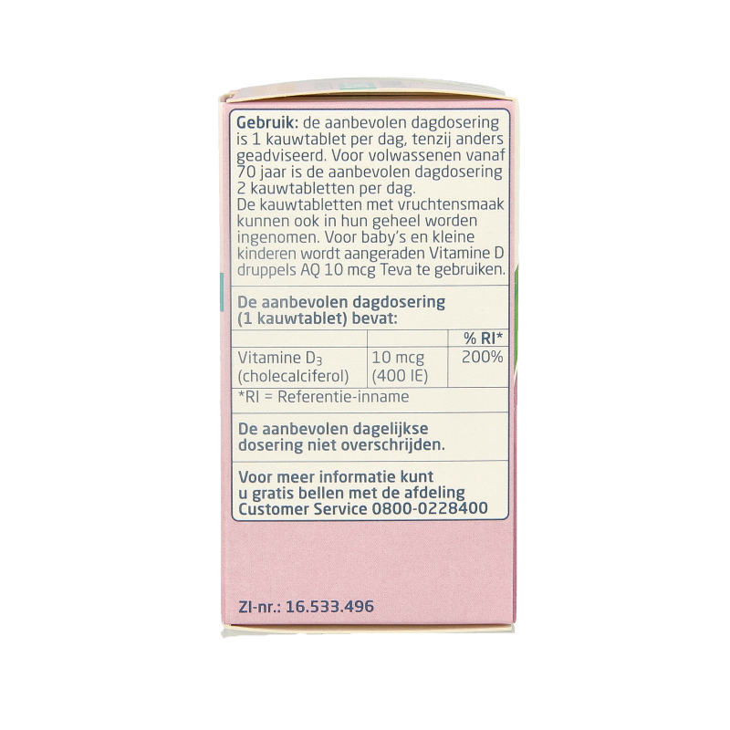 Teva Vitamine D 10 mcg 400IE 300 Tabletten