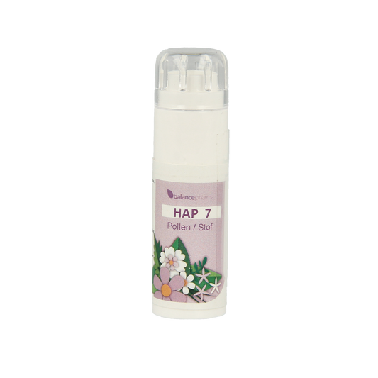 Balancepharma Pollen Stof Allergoplex herbal supplement in 6g package, featuring natural ingredients for allergy support.