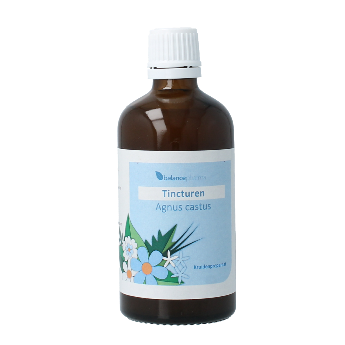 Balancepharma Agnus castus tincture in a 100ml bottle, herbal supplement for hormonal balance, from Balancepharma