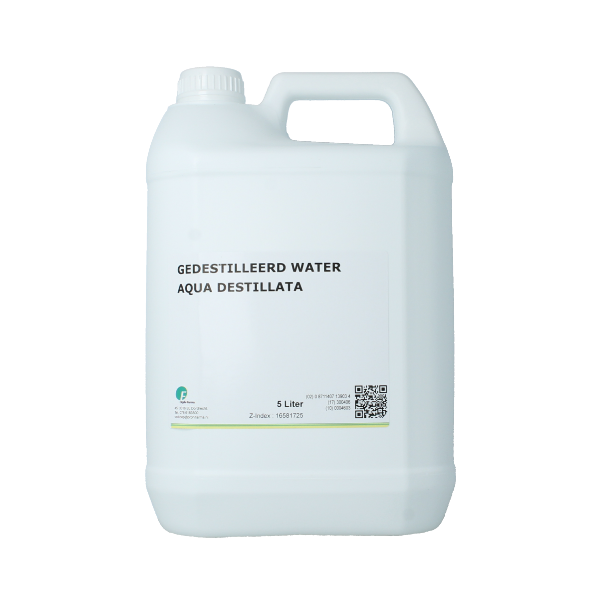 Chempropack Gedestilleerd water 5.00 Liter