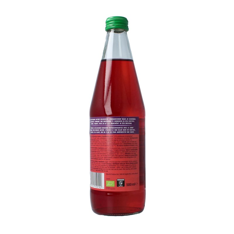Your Organic Nature Limonadesiroop cranberry bio 500 Milliliter