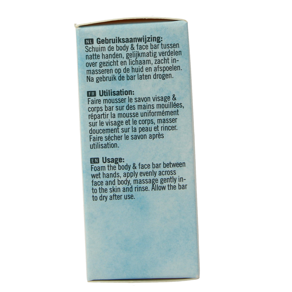 Botanique kokos body and face bar, 100g, natural skincare soap for body and face with coconut scent and ingredients.