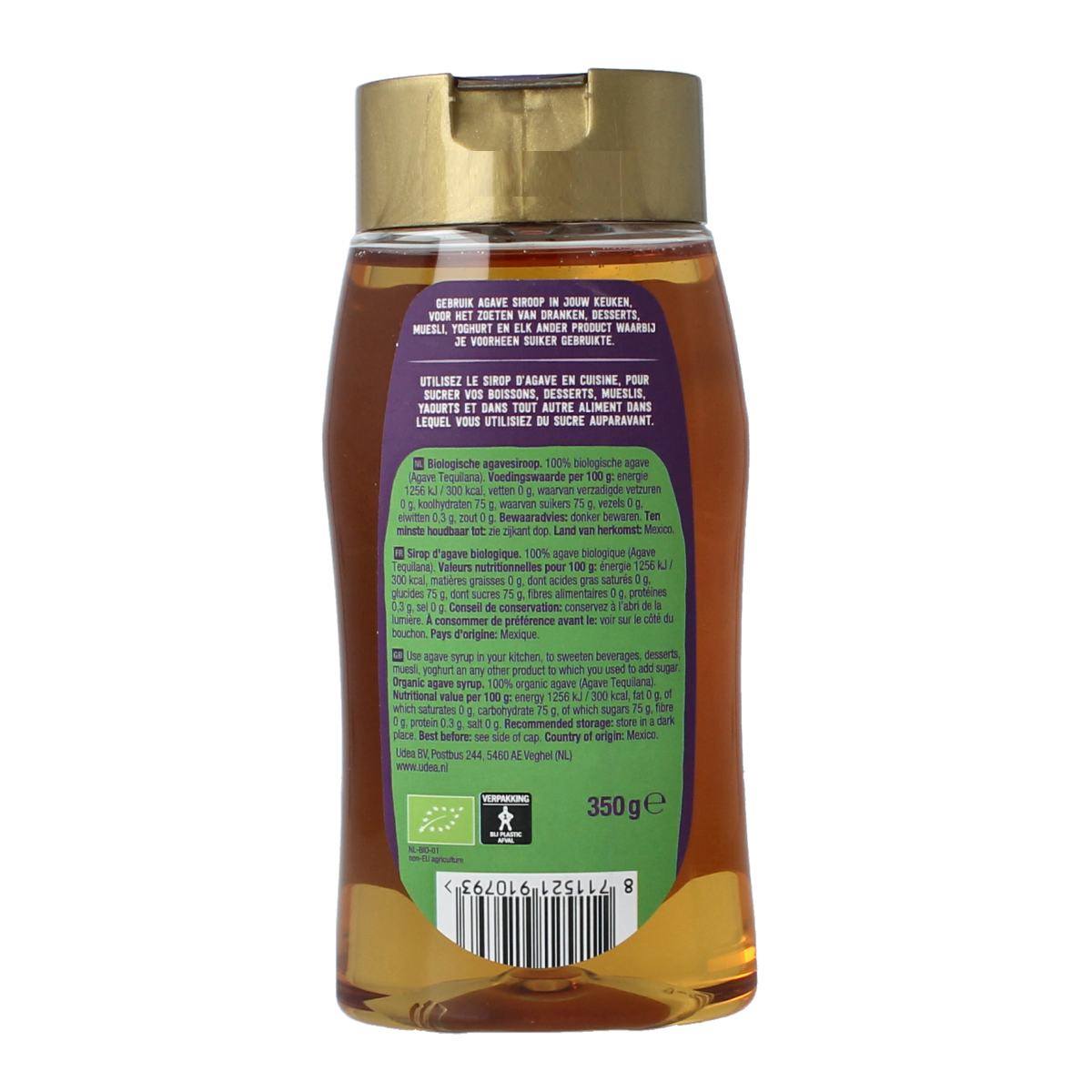 Your Organic Nature Agavesiroop amber bio 350.00 Gram
