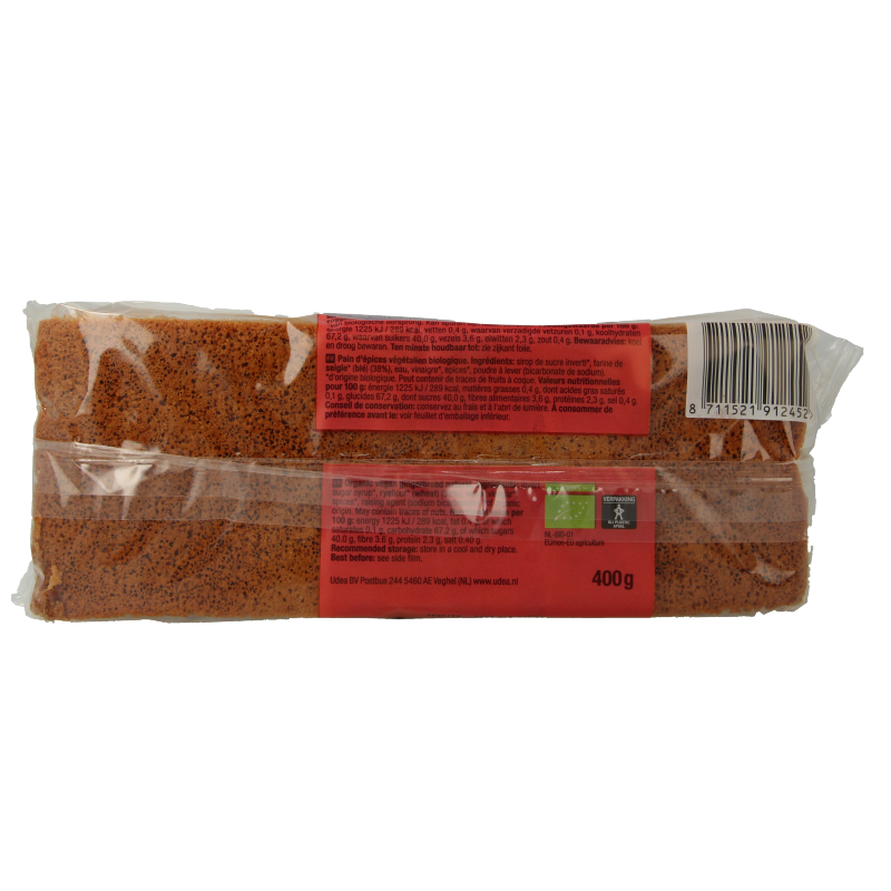 Your Organic Nature Ontbijtkoek naturel bio 400 Gram