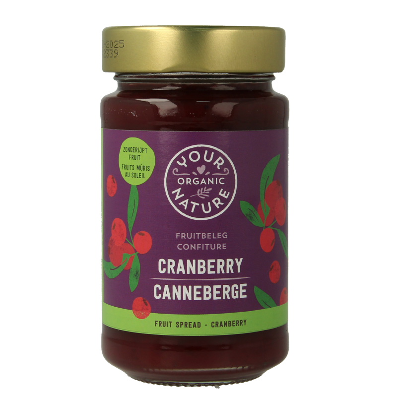 Your Organic Nature Fruit beleg cranberry bio 250 Gram