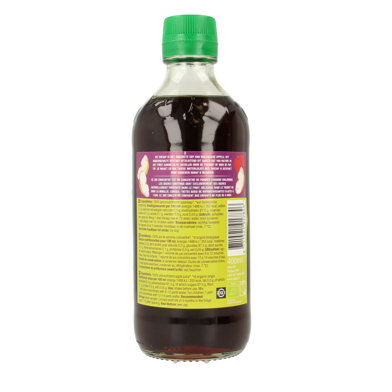 Your Organic Nature Diksap appel bio 400 Milliliter