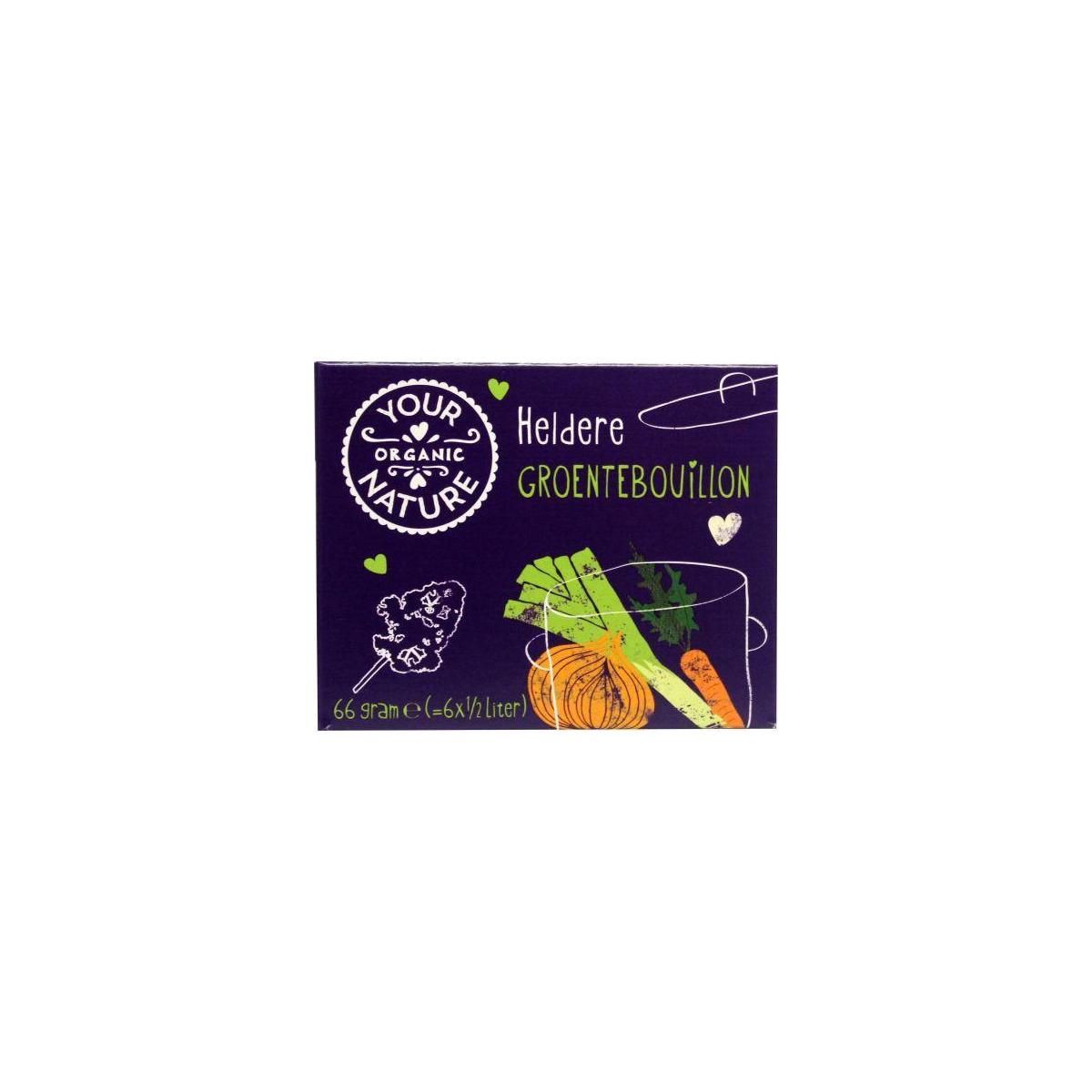 Your Organic Nature Groentebouillonblokjes helder bio 6 Stuks