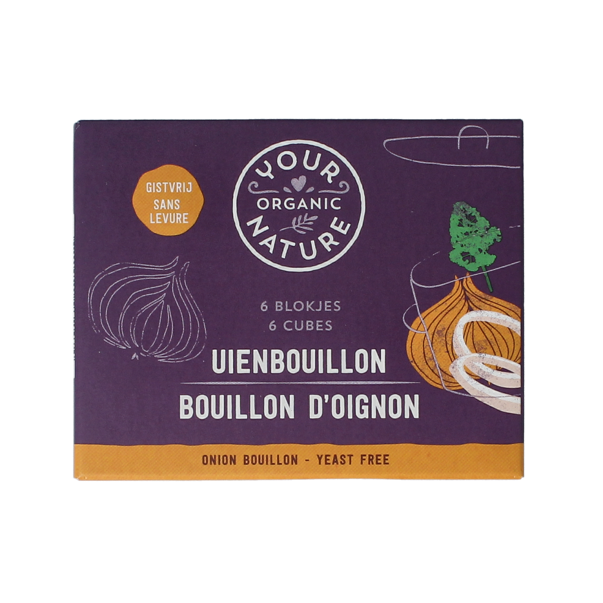 Your Organic Nature Uienbouillon zonder gist bio 6.00 Stuks
